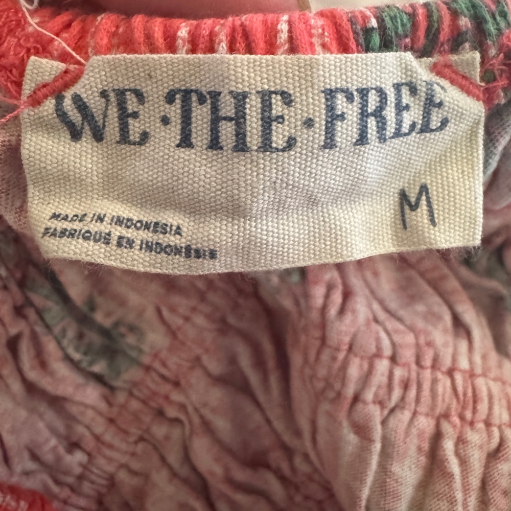 We The Free Coral Ruched Top - Picture 3 of 3
